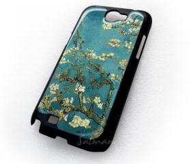 Almond Blossom Van Gogh Tree Watercolor samsung galaxy note 2 N7100 Case